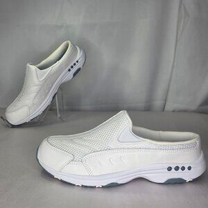 Easy Spirit Women's Traveltime Slip-On Mule Walking Sneakers - White/Light Blu
